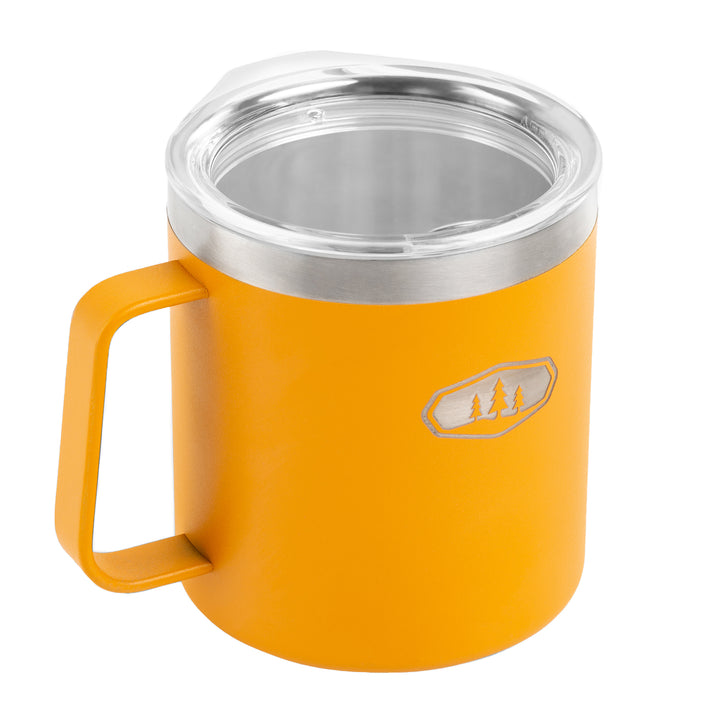 GSI Outdoors Glacier Stainless 15oz Camp Cup Mineral Yellow