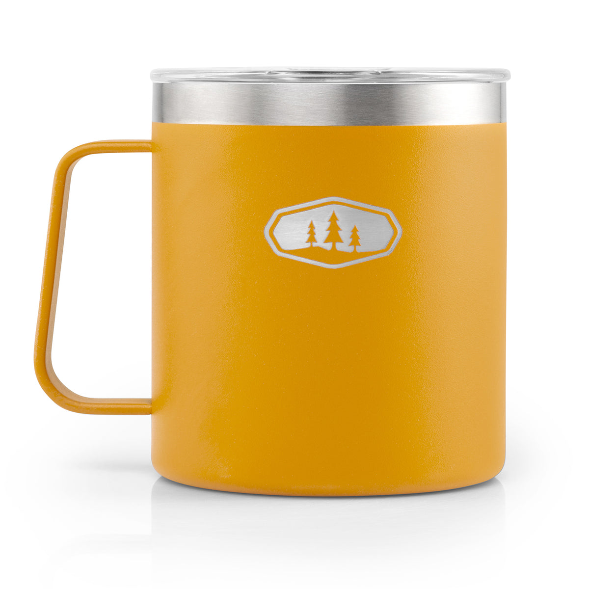 GSI Outdoors Glacier Stainless 15oz Camp Cup Mineral Yellow