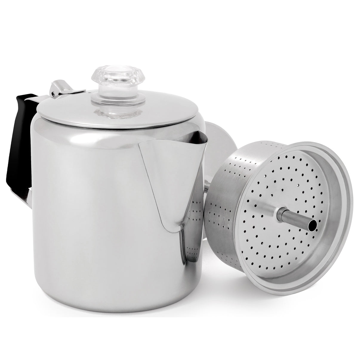 GSI Outdoors Glacier Stainless 6 Cup Percolator Polished