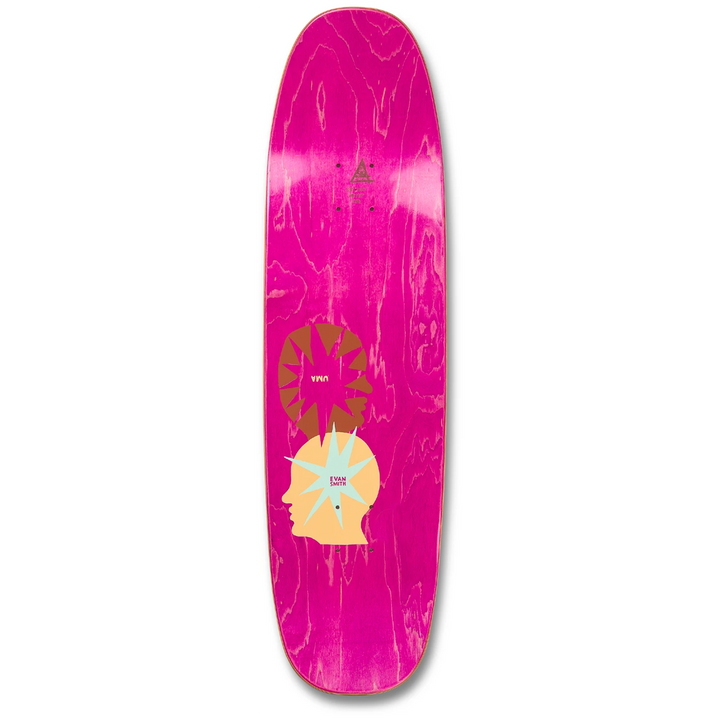 Uma Landsleds Star Head Buddies Shaped 8.9 Skateboard Deck