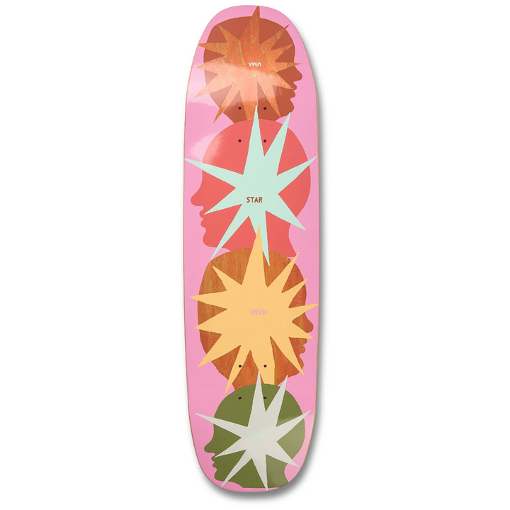 Uma Landsleds Star Head Buddies Shaped 8.9 Skateboard Deck