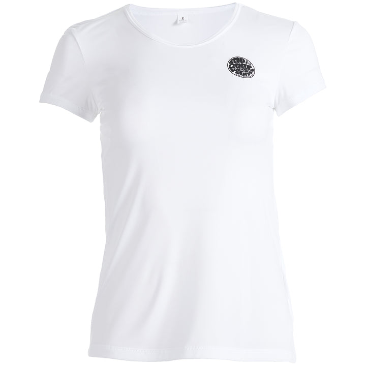 Rip Curl Whitewash Short Sleeve Loose Fit Surf Shirt - Women's White