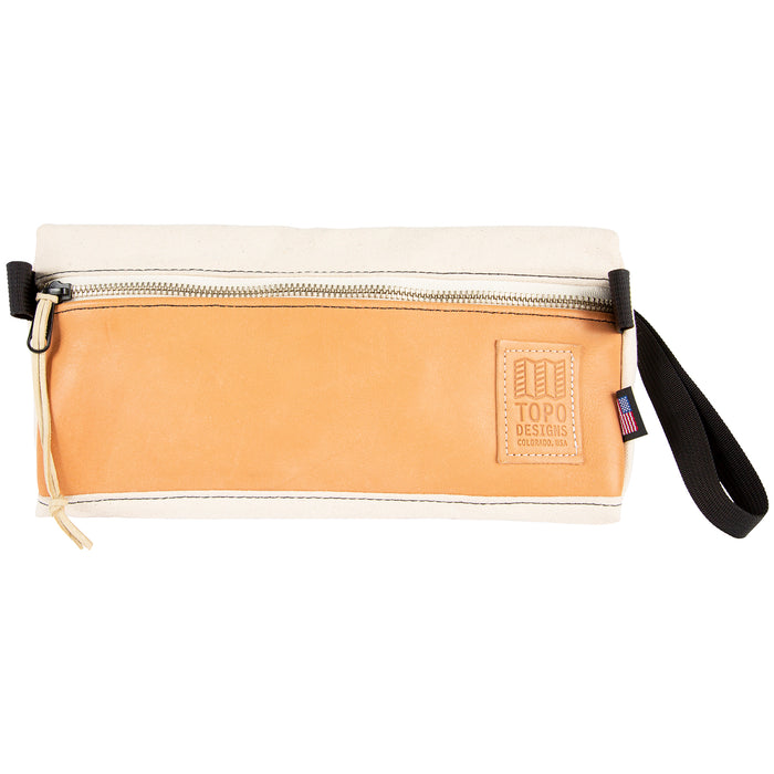 Topo Designs Dopp Kit - Heritage Canvas Natural Canvas/Veg Tan Leather