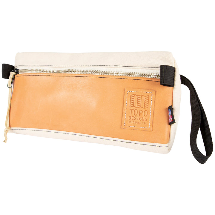 Topo Designs Dopp Kit - Heritage Canvas Natural Canvas/Veg Tan Leather