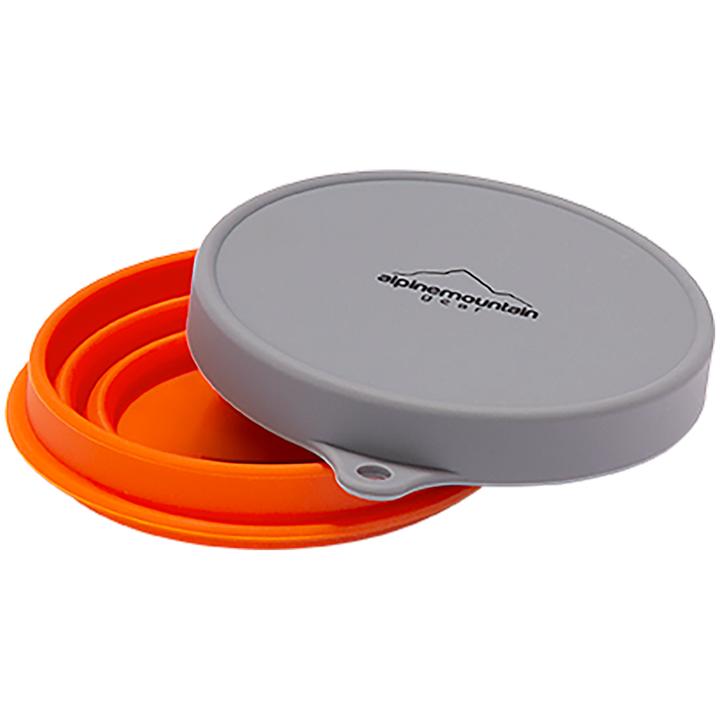 Alpine Mountain Gear Collapsible Silicone Bowl - Small Orange
