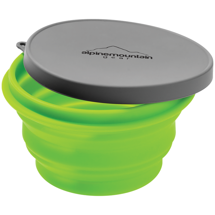 Alpine Mountain Gear Collapsible Silicone Bowl - Medium Green