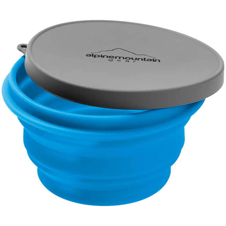 Alpine Mountain Gear Collapsible Silicone Bowl - Large Blue