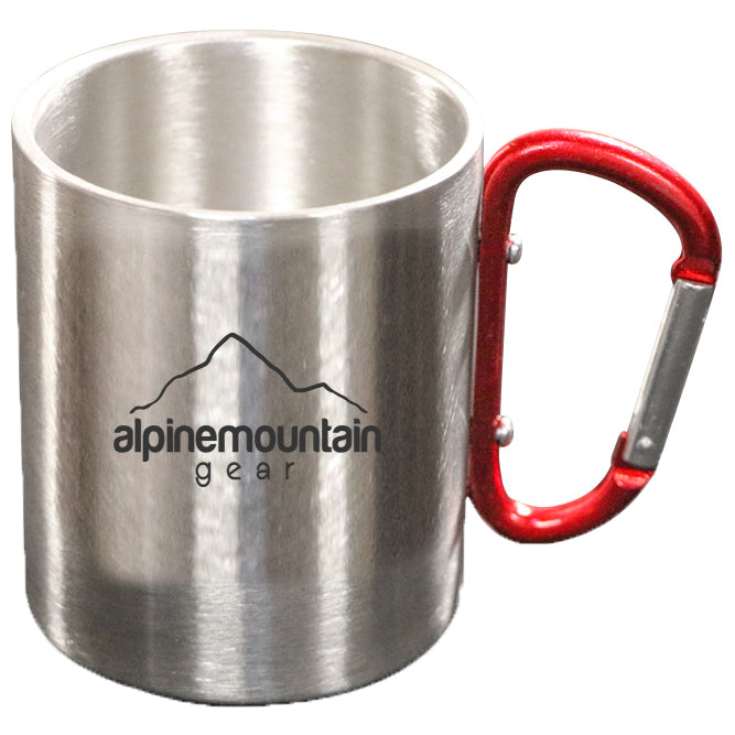 Alpine Mountain Gear Carabiner Mug Stainless Steel