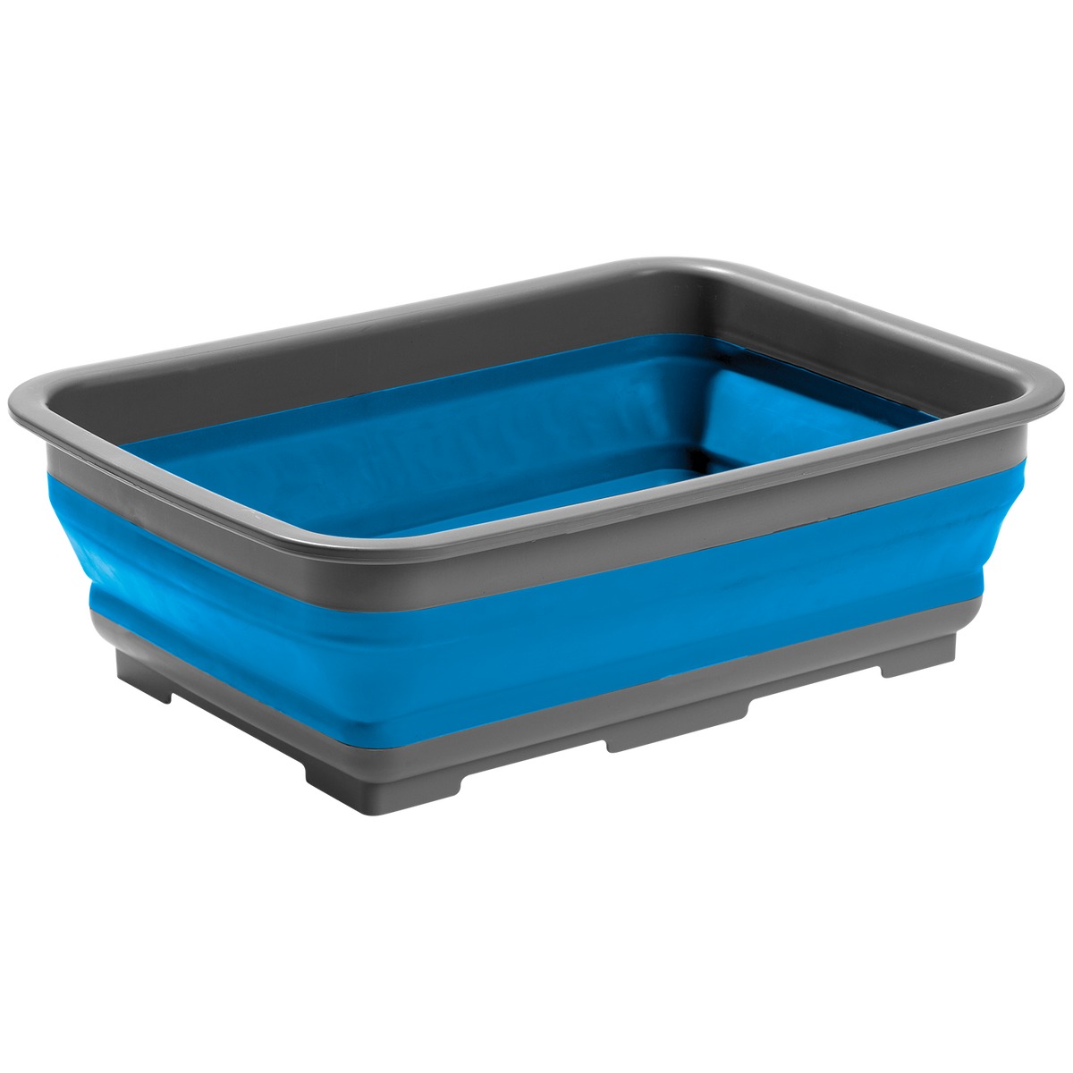 Alpine Mountain Gear Collapsible Silicone Washing Container Blue