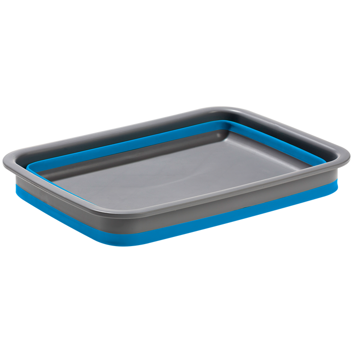 Alpine Mountain Gear Collapsible Silicone Washing Container Blue