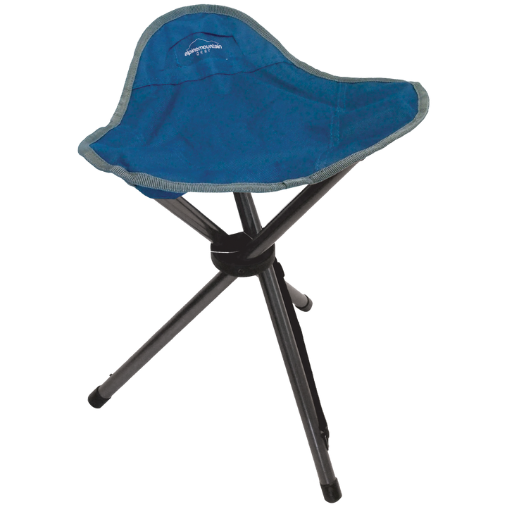 Alpine Mountain Gear Tripod Stool Camp Chair Blue