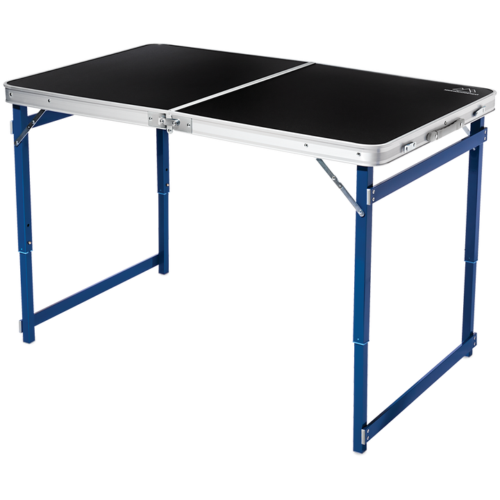 Mountain Summit Gear Heavy Duty Quad Adjustable Height Folding Table