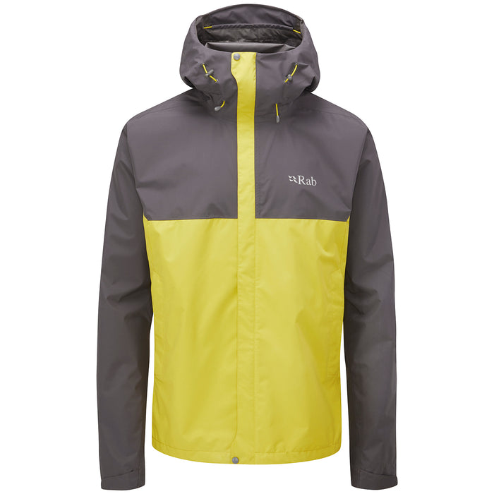 Rab® Downpour Eco Jacket - Men's Graphene/Zest