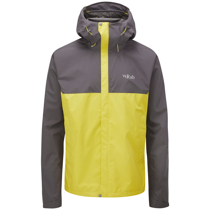 Rab® Downpour Eco Jacket - Men's Graphene/Zest