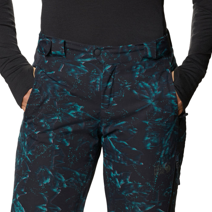 Mountain Hardwear FireFall/2™ Insulated Short Pants - Women's Dark Storm Glitch Print