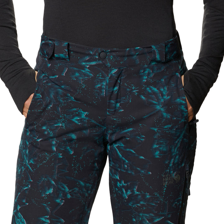 Mountain Hardwear FireFall/2™ Insulated Short Pants - Women's Dark Storm Glitch Print