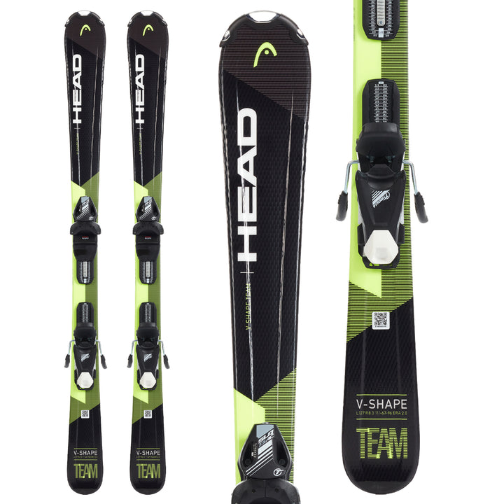 Head V-Shape Team Skis + SLR 7.5 GW Bindings - Boys' 2021