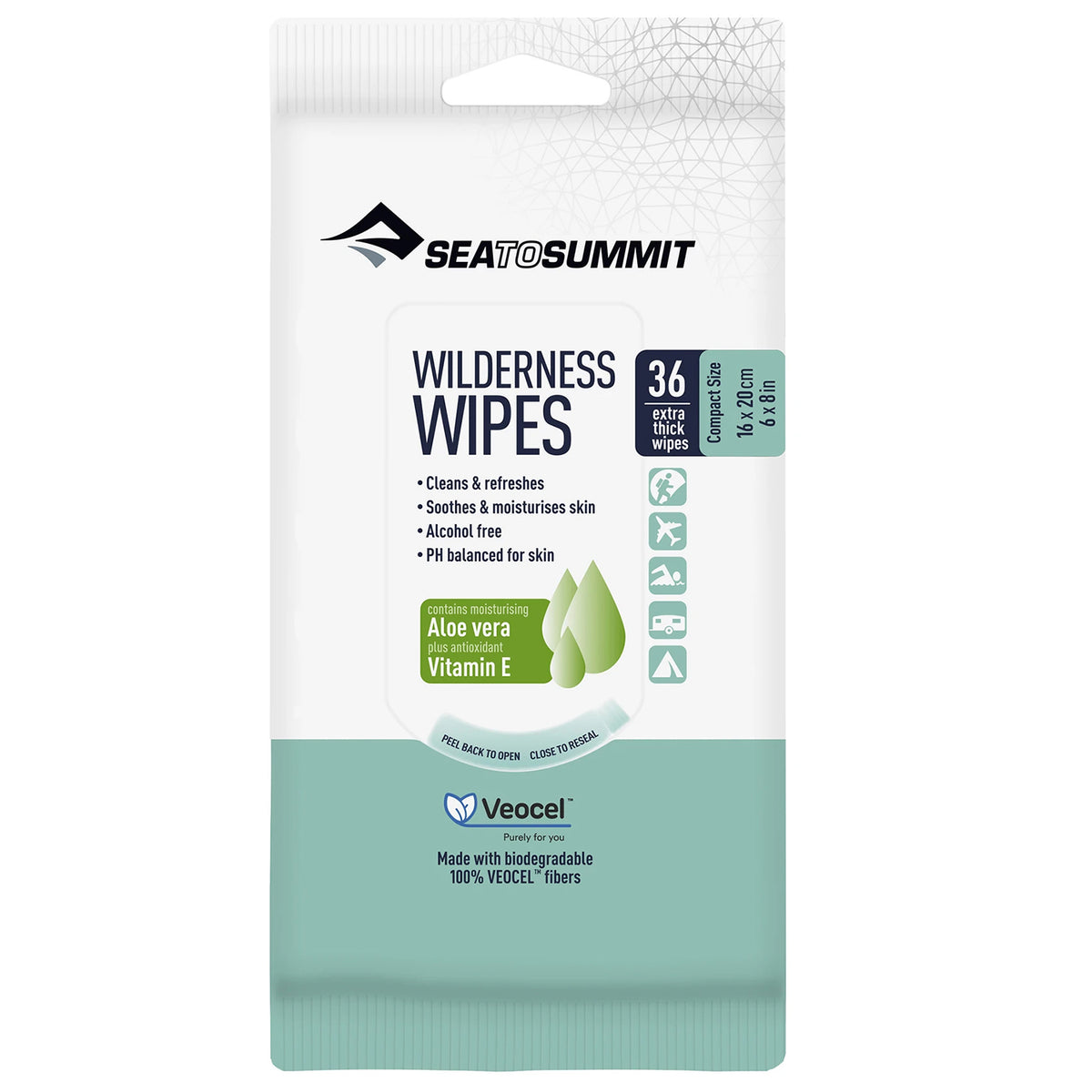 Sea to Summit Wilderness Wipes - 36 Pack One Color