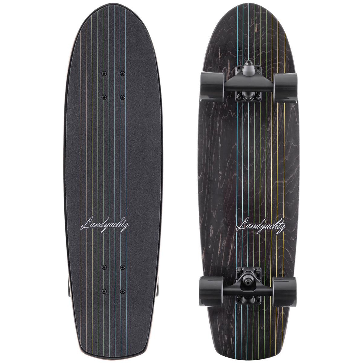 Landyachtz Butter Black Lines Cruiser Skateboard Complete