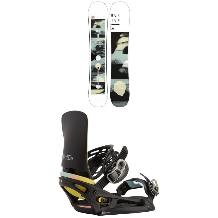 Burton Flight Attendant Snowboard + Cartel X EST Snowboard Bindings 2021