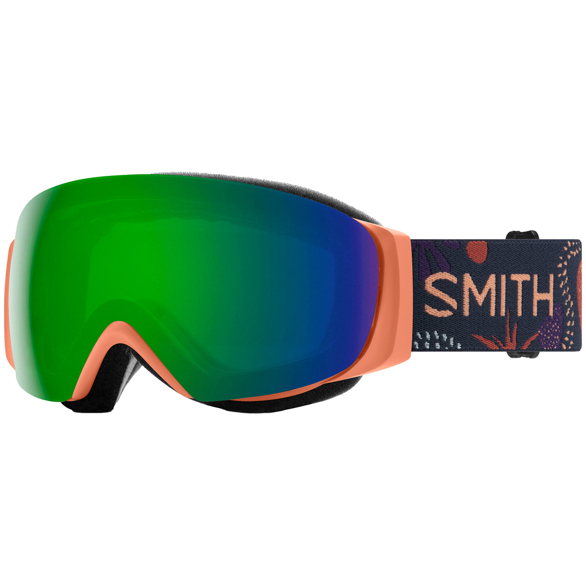 Smith I/O MAG S Goggles - Women's Salmon Bedrock/ChromPop Sun Green Mirror+ChromaPop Storm Rose Flash
