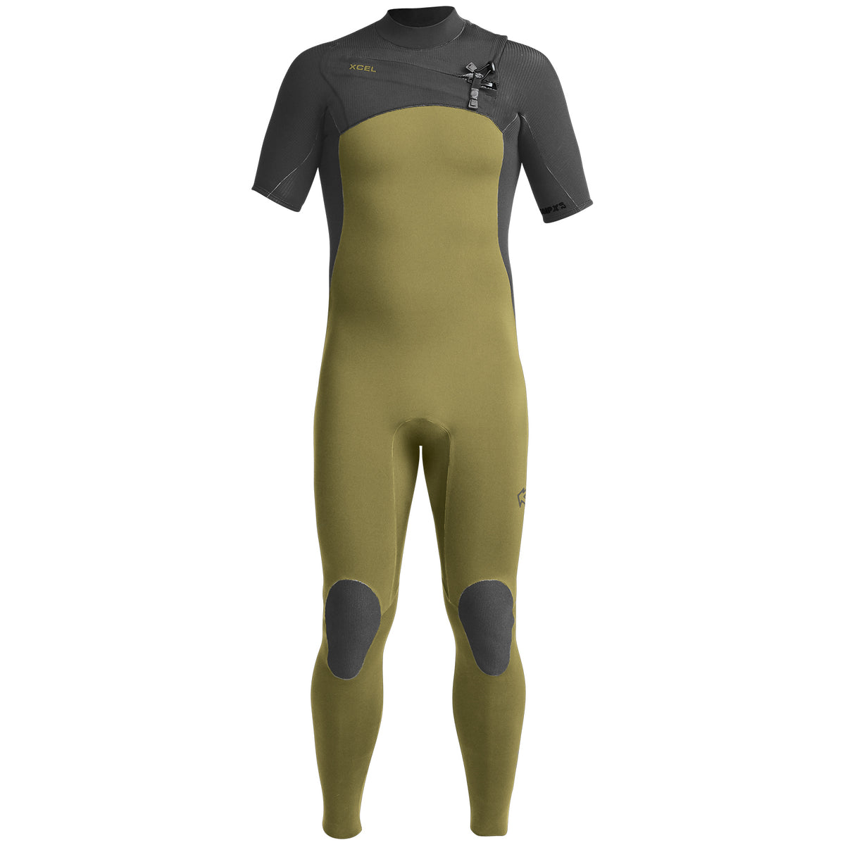 XCEL Comp X Short Sleeve 2mm Fullsuit Khaki/Gunmetal