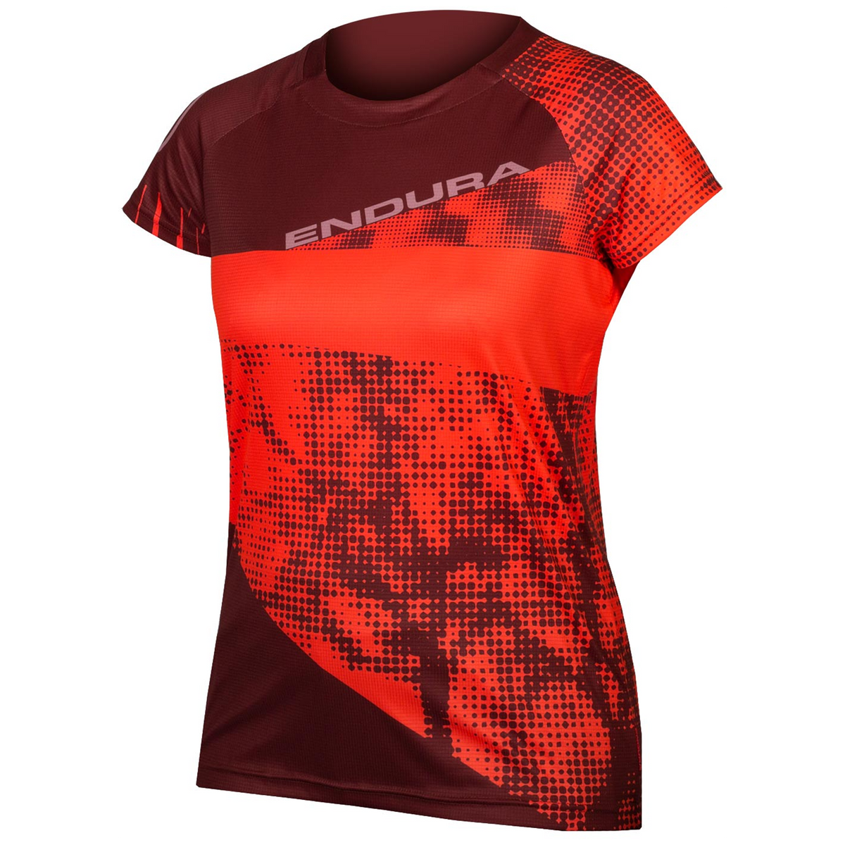 Endura SingleTrack Dots LTD S/S Jersey - Women's HiVis Coral