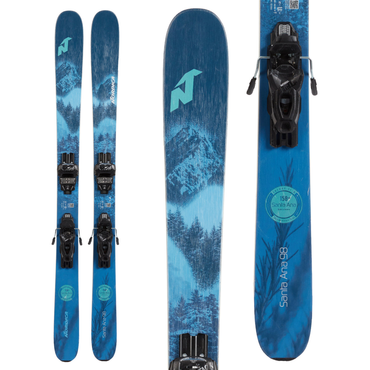 Nordica Santa Ana 98 Skis + Tyrolia Attack 11 GW Demo Bindings - Women's 2021