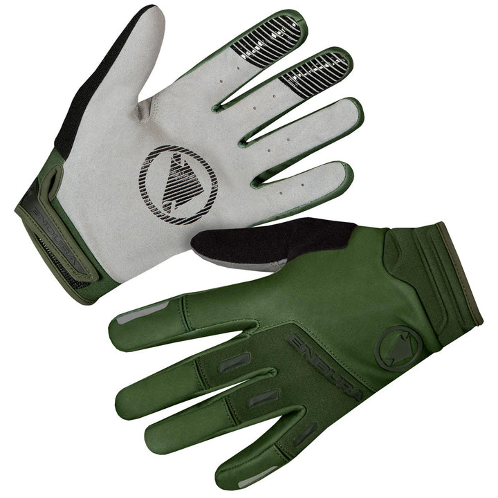 Endura SingleTrack Windproof Bike Gloves Forest Green