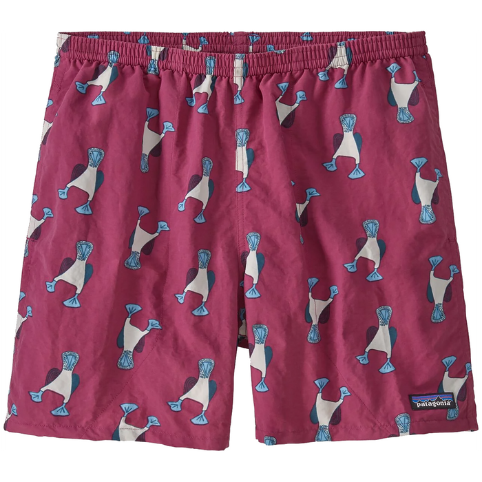 Patagonia Baggies 5" Shorts Blue Prints: Star Pink