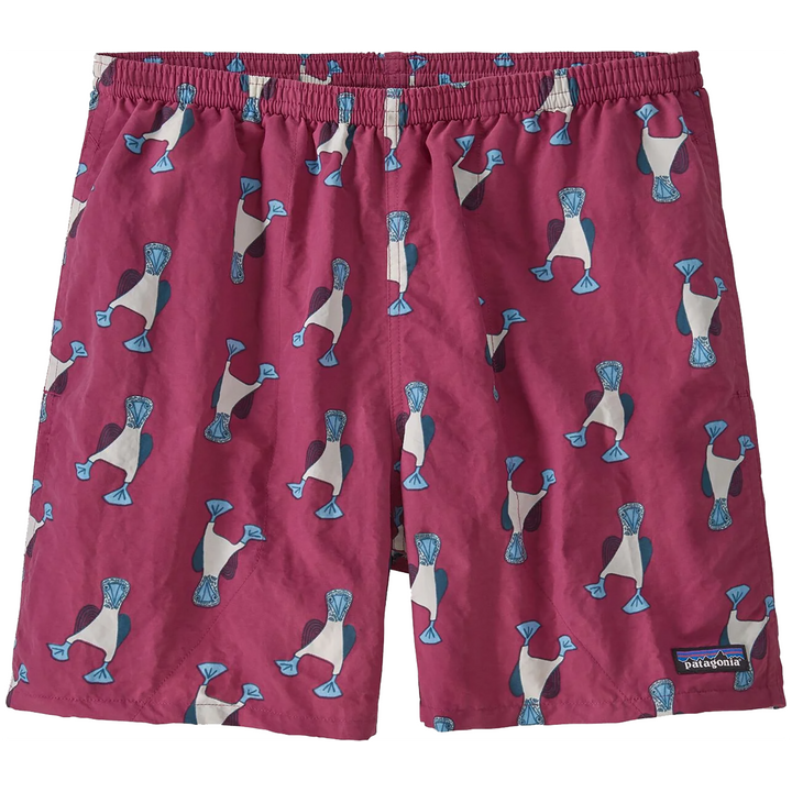 Patagonia Baggies 5" Shorts Blue Prints: Star Pink