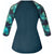 Shredly The 3/4 Raglan - Women's Midnight Turquoise/Leia