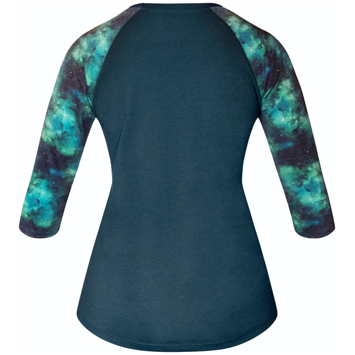 Shredly The 3/4 Raglan - Women's Midnight Turquoise/Leia