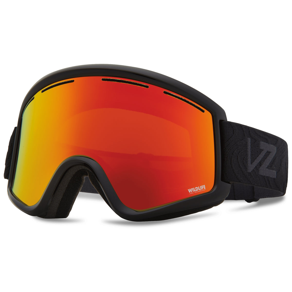 Von Zipper Cleaver Low Bridge Fit Goggles Black/Red