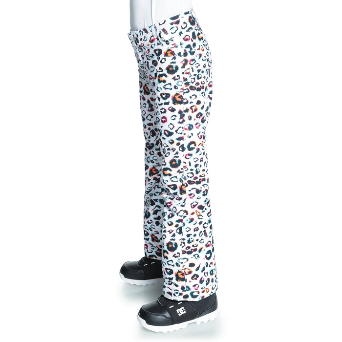 Roxy Backyard Printed Pants - Girls' Bright White Leops