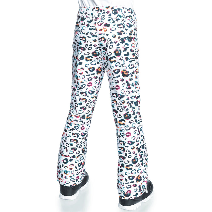 Roxy Backyard Printed Pants - Girls' Bright White Leops