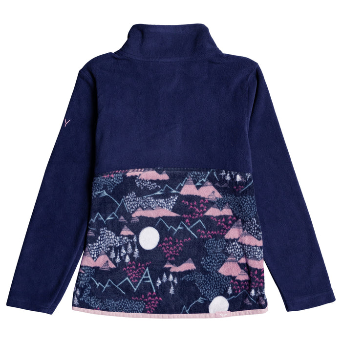 Roxy Mini Reflector Fleece - Toddler Girls' Medieval Blue Moontain