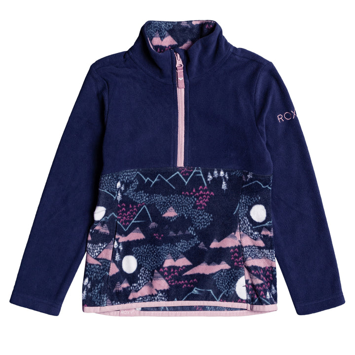 Roxy Mini Reflector Fleece - Toddler Girls' Medieval Blue Moontain