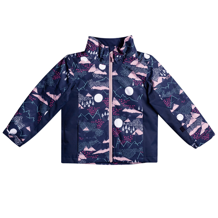 Roxy Snowy Tale Jacket - Toddler Girls' Medieval Blue Moontain