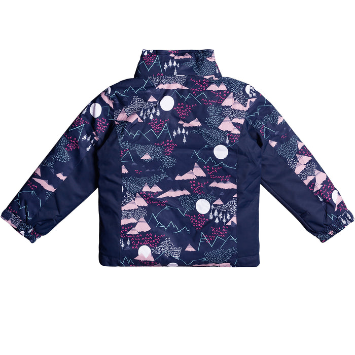 Roxy Snowy Tale Jacket - Toddler Girls' Medieval Blue Moontain