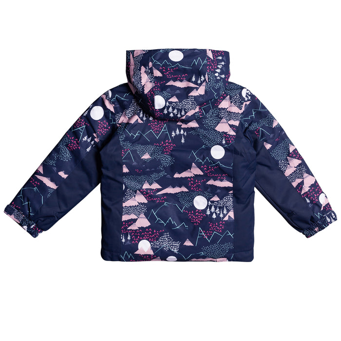 Roxy Snowy Tale Jacket - Toddler Girls' Medieval Blue Moontain