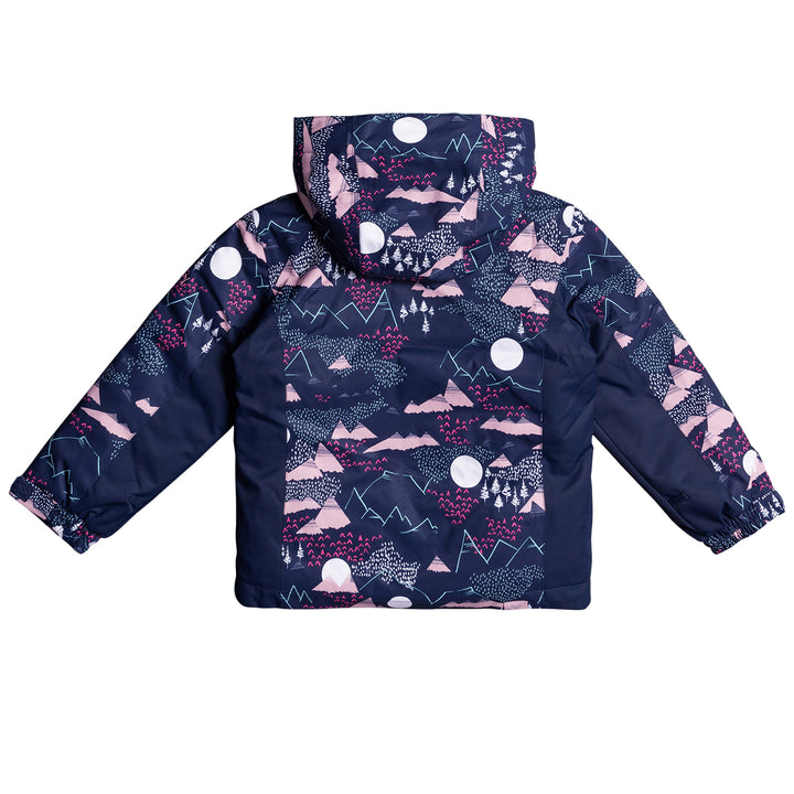 Roxy Snowy Tale Jacket - Toddler Girls' Medieval Blue Moontain