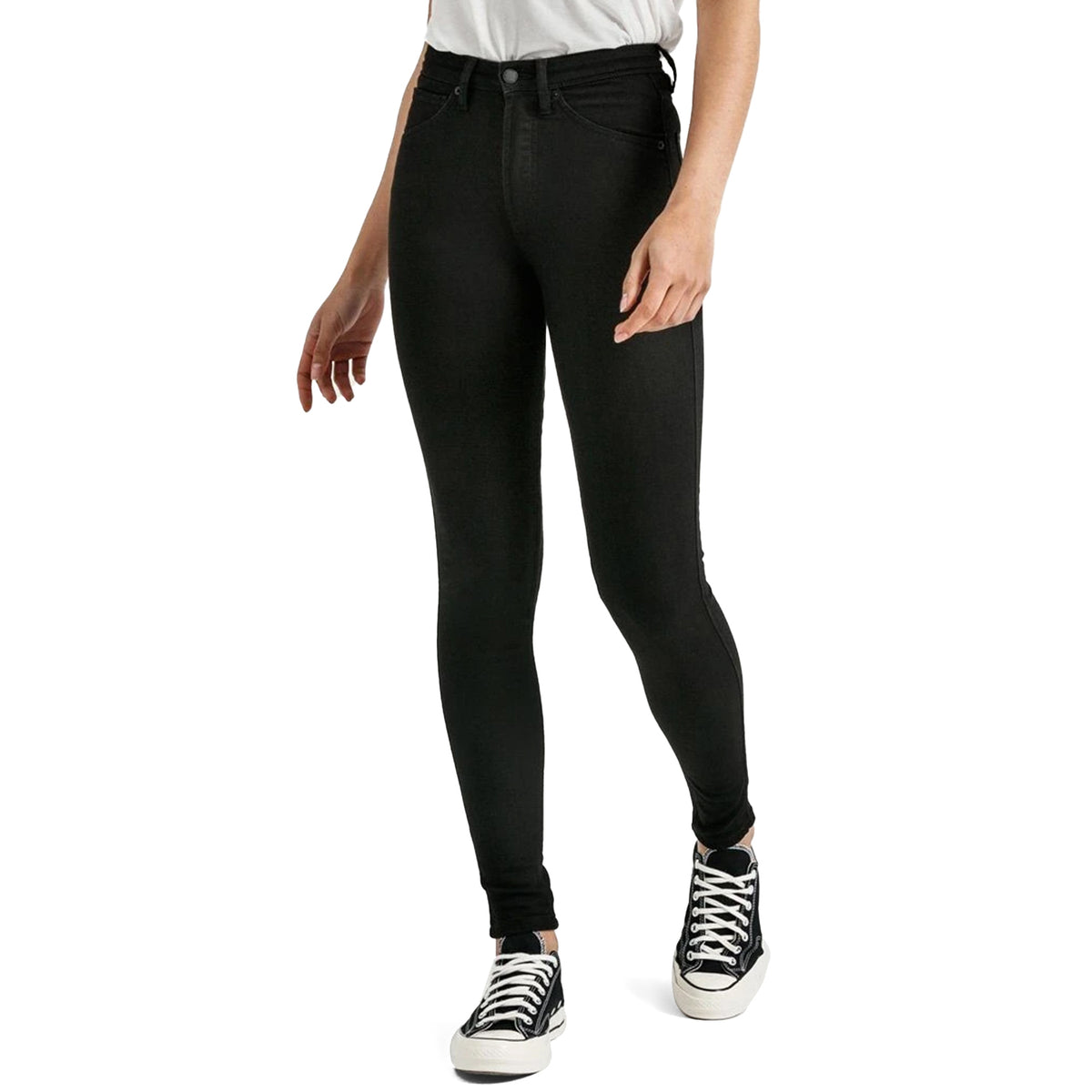 DU/ER High-Rise Skinny Jeans - Women's Black