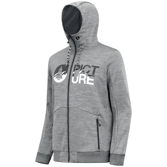 Picture Organic Baxter Tech Zip Hoodie - Men's Grey Melange