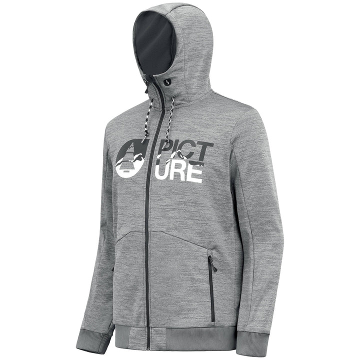 Picture Organic Baxter Tech Zip Hoodie - Men's Grey Melange