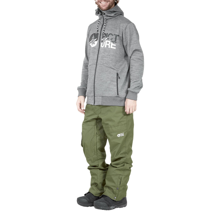 Picture Organic Baxter Tech Zip Hoodie - Men's Grey Melange