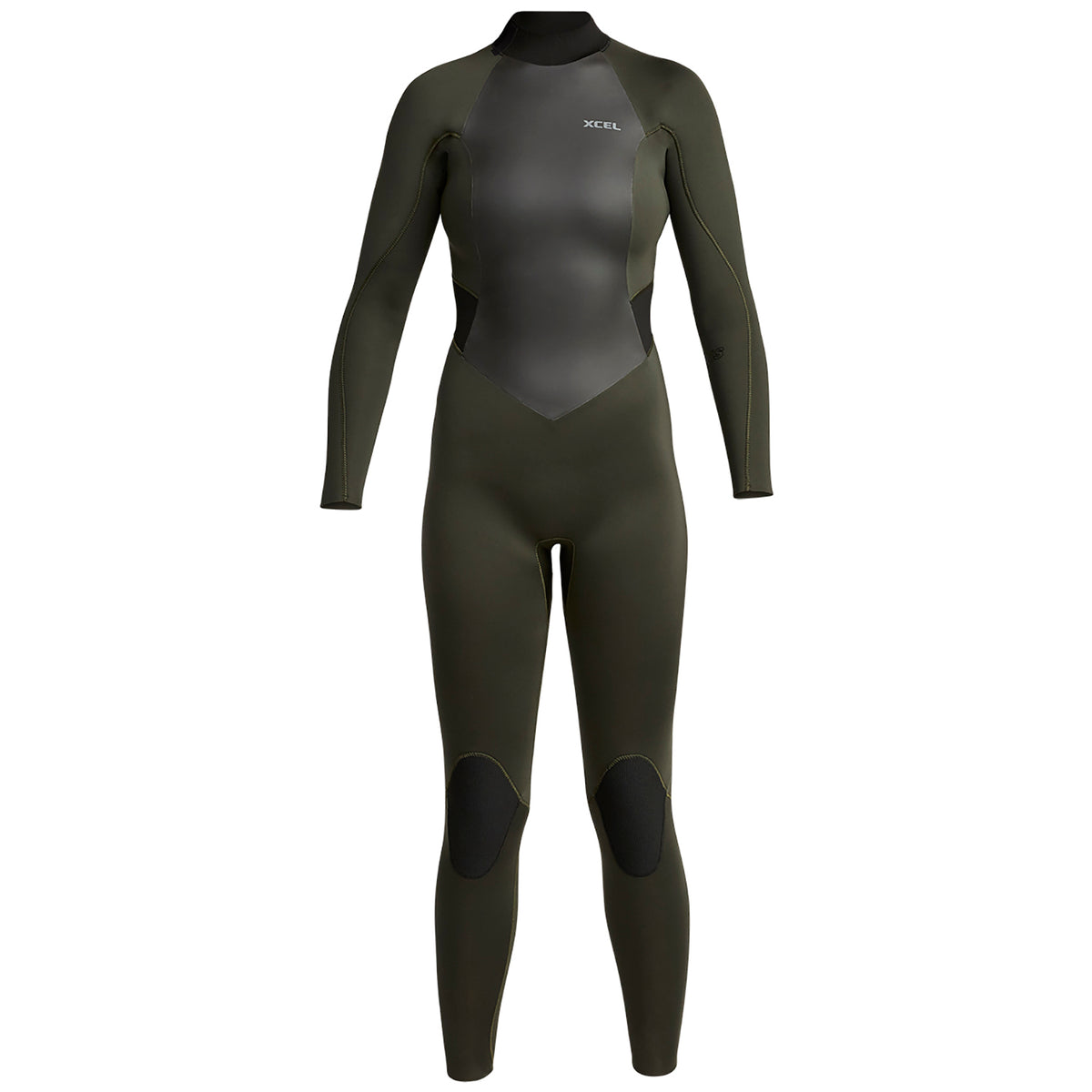 XCEL 4/3 Axis Back Zip Wetsuit - Women's Dark Forest/Black
