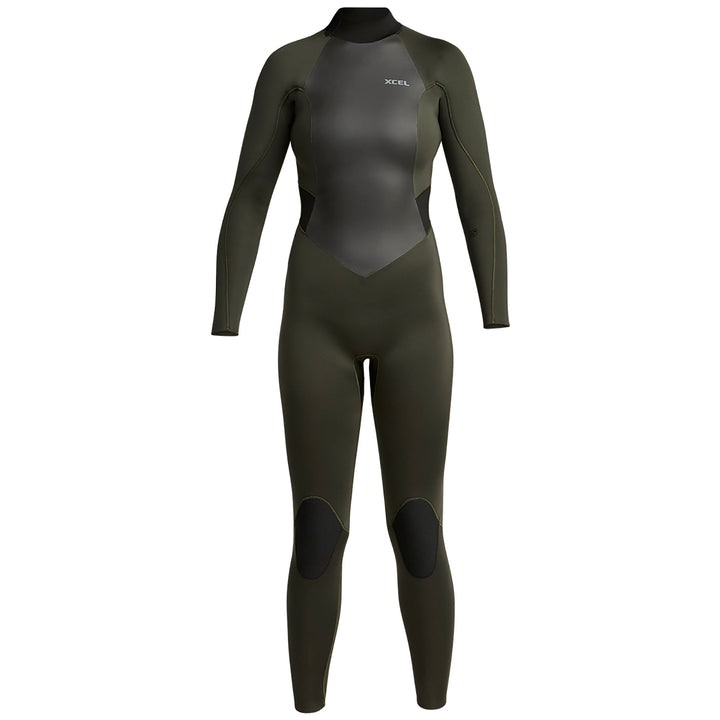 XCEL 4/3 Axis Back Zip Wetsuit - Women's Dark Forest/Black