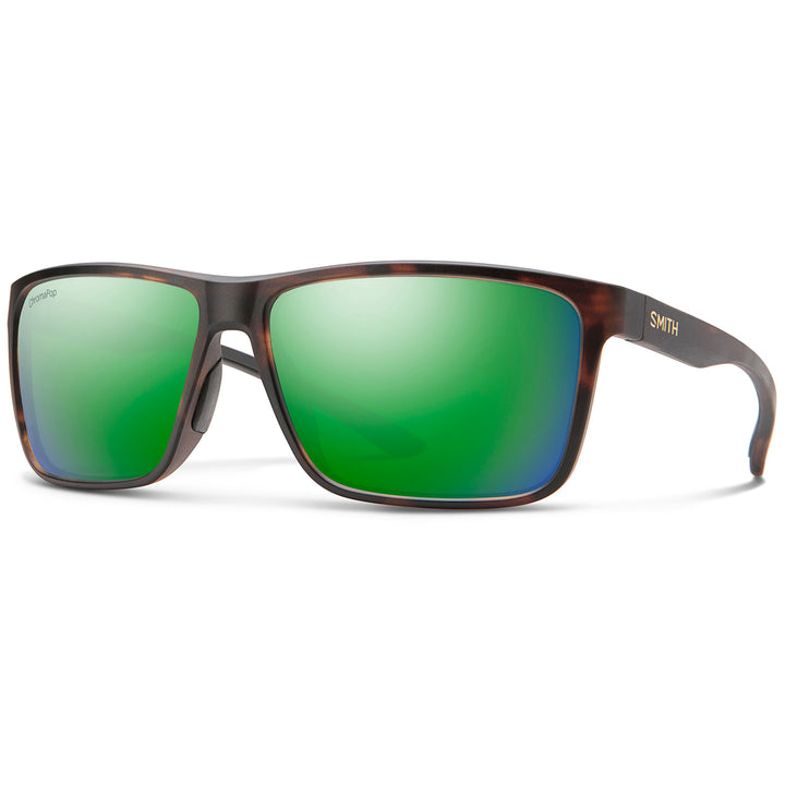 Smith Riptide Sunglasses Matte Tortoise/ChromaPopGlassPolarizedGreenMirror