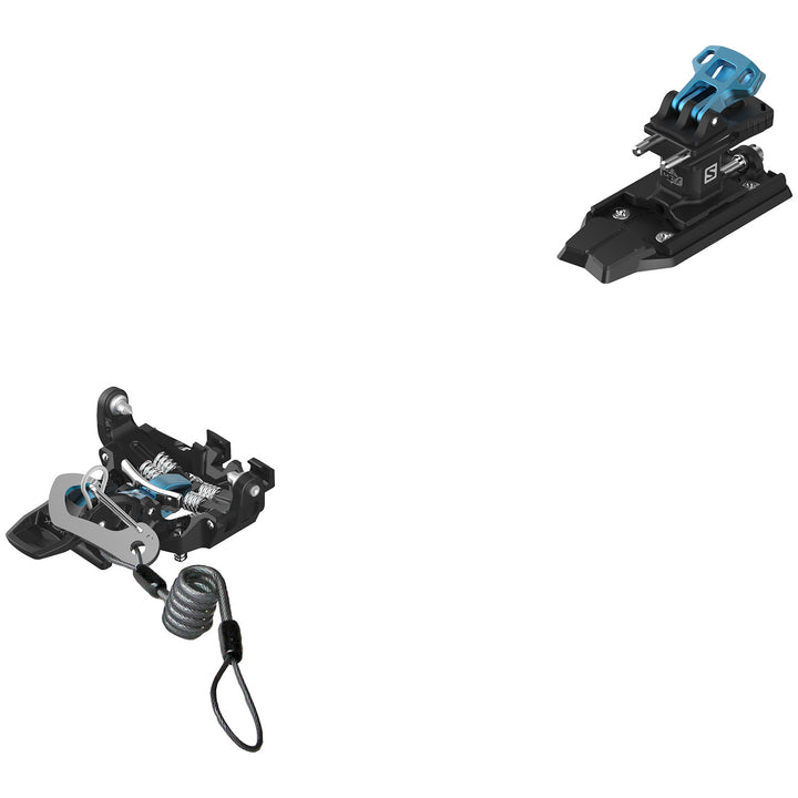 Salomon MTN Pure (with Leash) Alpine Touring Ski Bindings 2022 Black